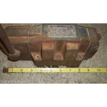 REXROTH Mexico Japan VALVE Made in Germany Vintage Tool Weighs Almost 19 pounds Barn Find