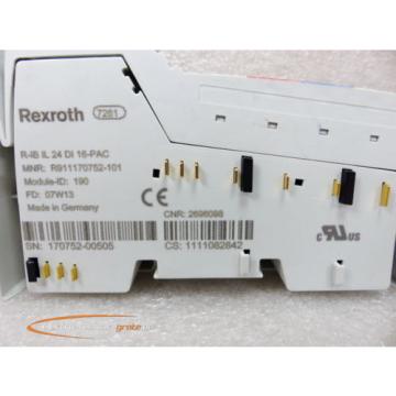 Rexroth Italy Canada R-IB IL 24 DI 16-PAC Modul R911170752-101 &gt; ungebraucht! &lt;