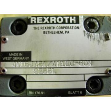 REXROTH Australia France DIRECTIONAL VALVE 4WE6JA51/AW120-60N9Z55L