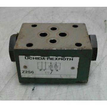 Uchida-Rexroth Korea India Hydraulic Check Valve, Z2S6 40, Used, WARRANTY