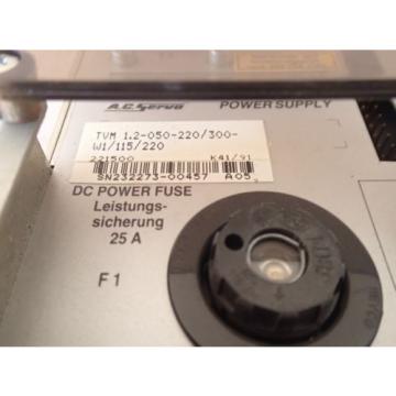 WARRANTY China Mexico REXROTH INDRAMAT SERVO TVM 1.2-050-220/300-W1/115/220 POWER SUPPLY UNIT