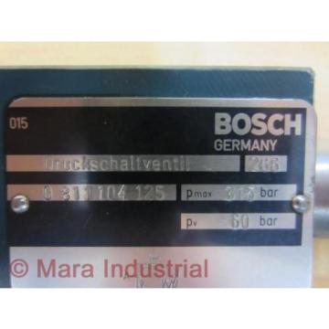 Rexroth Egypt Italy Bosch Group 0 811 104 125 0811104125 Pressure Valve - New No Box