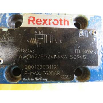 NEW Russia France BOSCH REXROTH R901186443 4WE 6 JB62/EG24N9K4 VALVE 000122531191