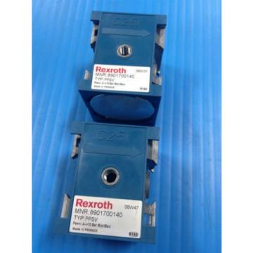 LOT Egypt Russia OF 2 NEW REXROTH 8901700140 PPSV PILOT PROGRESSIVE START UP VALVE C25i U4