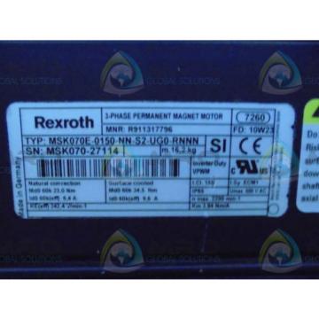 REXROTH Russia Dutch MSK070E-0150-NN-S2-UGO-RNNN MAGNET MOTOR *NEW NO BOX*