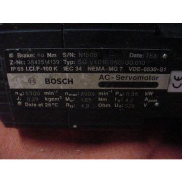 Lot Australia Greece of 3 Bosch Rexroth A/C Servo Motors  Free Shipping!