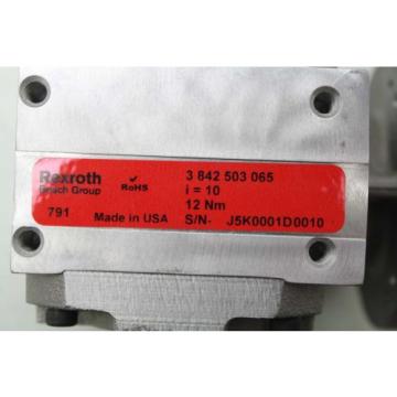 Rexroth Japan Japan Bosch 3-842-503-065 Worm Gear Reducer 10:1 Ratio / 11mm Shaft Diameter