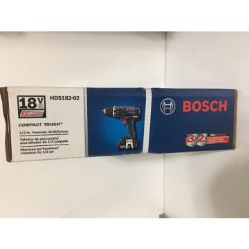 Bosch HDS182-02 18V EC Brushless 1/2 in. Hammer Drill/Driver-NEW