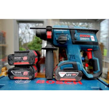 ❤ Bosch® GBH 18V-EC Professional 18V *4.0Ah SDS+ Brushless Hammer Drill 3xBatts