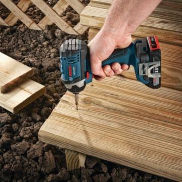 Bosch Impact Driver Cordless 18 Volt Lithium-Ion 1/4 in. Hex 4.0Ah Batteries