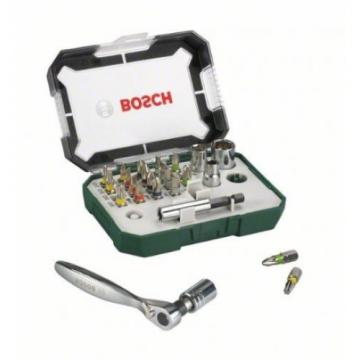 Bosch Screwdriver Bit and Ratchet Set, 26 Pieces