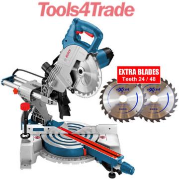 Bosch GCM800SJ  8&#034; Mitre Saw + 2 Excel Blades T24/T48 110V 0601B19060