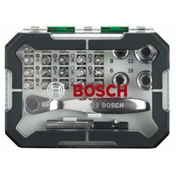 Bosch Screwdriver Bit and Ratchet Set 26 Pieces NEW