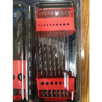 BOSCH 21-PC BLACK OXIDE TWIST DRILL BIT SET WITH CASE NEW