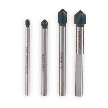 BOSCH GT2000 Glass and Tile Bit Set, 1/8-5/16, 4 Pc