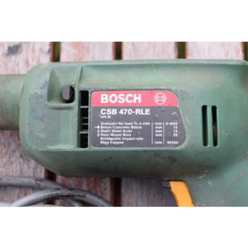 BOSCH DRILL MACHINE CSB 470 RLE  SCINTILLA SA USED WORKING MADE IN SWITZERLAND