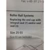 REXROTH Mexico Mexico 1810-510-00 ROLLER RAIL SYSTEM SIZE 55 NEW (I3)