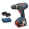 BOSCH ELECTRIC SCREWDRIVERS GSR 18 V-LI + 3 BATTERIES 3,0 AH + L-BOXX #1 small image