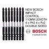 NEW BOSCH IMPACT CONTROL 110MM PH2/PZ2 8pcs SCREWDRIVER BITS IMPACT QUALITY