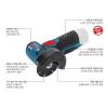 BOSCH GWS10.8-76V-EC Professional Bare tool Compact Angle Grinder Only Body V