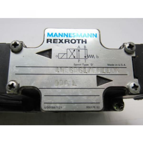 Mannesmann Singapore Australia Rexroth 4WE6D61/EW110N Solenoid Operated Directional Valve #9 image