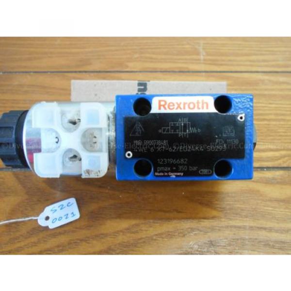 Bosch Italy china Rexroth R900738481 4WE6X7-62/EG24K4 Valve 350 Bar w/ R900221884 Solenoid #4 image