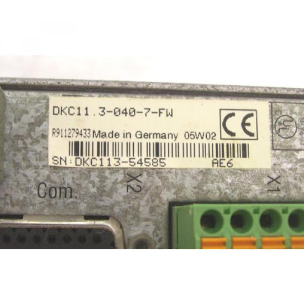 INDRAMAT Canada Japan REXROTH DRIVE DKC11.3-040-7-FW FWA-ECODR3-SGP-03VRS-MS 60 Day Warranty! #8 image