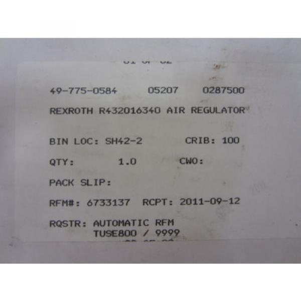 Rexroth Russia Mexico PR-007562-11009 PR00756211009 Regulator R432016340 #4 image