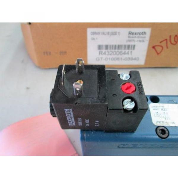 Rexroth Australia Germany Ceram Solenoid Valve Size 1 #R432006441 GT-010061-03940 24 VDC (NIB) #3 image