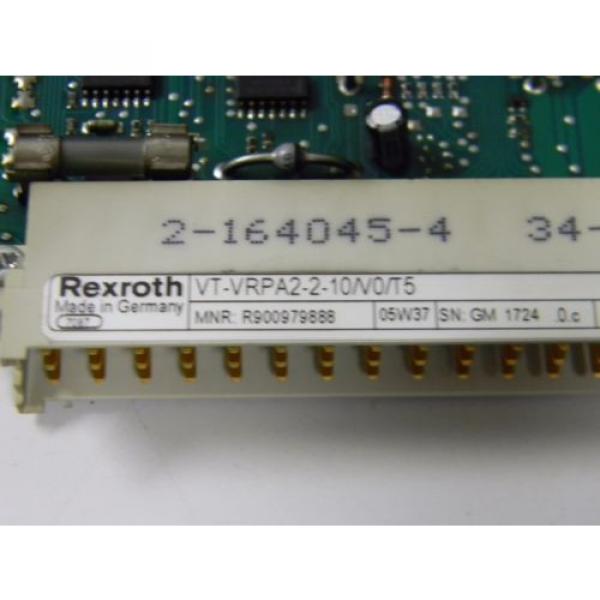 BOSCH Canada Japan REXROTH VT-VRPA2-2-10/V0/T5 HYDRAULIC AMPLIFIER CARD &amp; CARD HOLDER VRPA2-2 #3 image