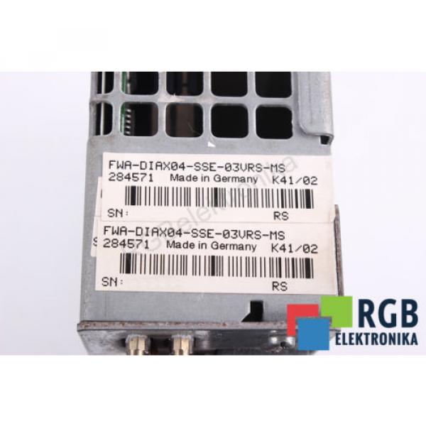 HDD02.2-W040N-HD32-01-FW Greece Japan FWA-DIAX04-SSE-03VRS-MS REXROTH ID27383 #6 image