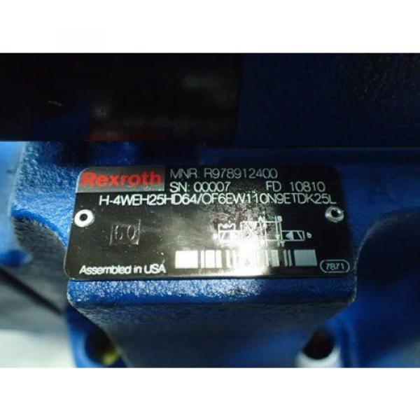 NEW Canada Dutch REXROTH R900947390 HYDRAULIC VALVE,4WE6D62/OFEW110N9DK25L,R978912400,BOXZT #3 image