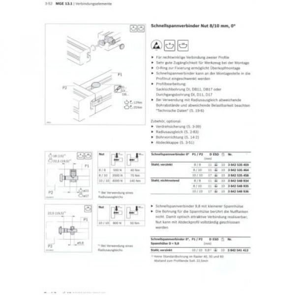 Bosch Dutch Germany Rexroth Aluprofil Schnellspannverbinder 0°, Nummer 3 842 535 458 #5 image