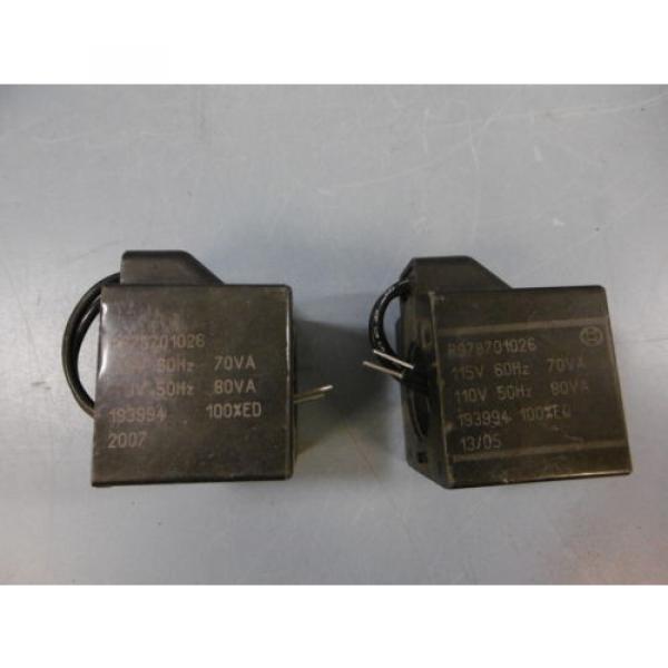 Lot Canada Dutch Of 2 Bosch Rexroth R978701026 Solenoid Coil 50/60HZ #1 image