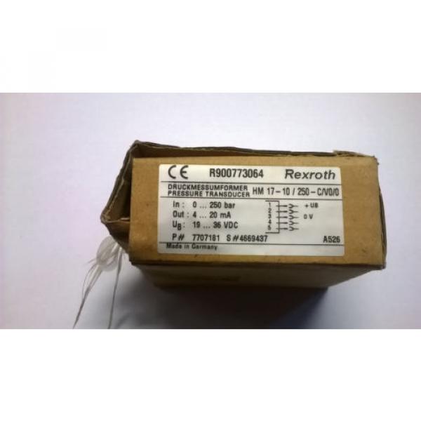 Bosch Canada Greece REXROTH Druckumformer HM 17-10/250-C/V0/0 #3 image