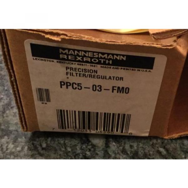 mannesmann France Singapore rexroth precision filter regulator PPC5-03-FMO #5 image