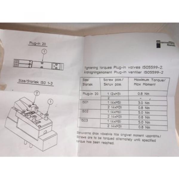 REXROTH Germany Canada BOSCH 261-208-120-0, 24VDC PNEUMATIC VALVE 2612081200 #8 image