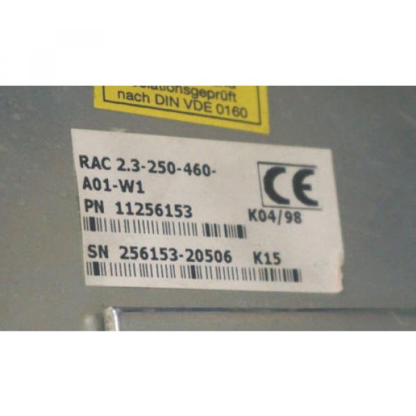 REXROTH Singapore Singapore RAC2.3-250-460-A01-W1 SERVO SPINDLE DRIVE 11256153, RAC23250460A01W1 ... #6 image