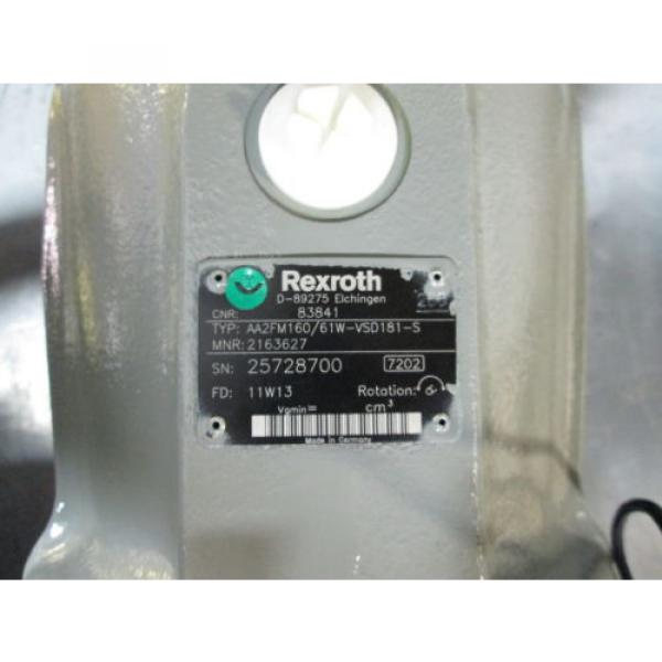 New Korea Egypt Rexroth Hydraulic Motor AA2FM160/61W-VSD181-S (R902163627) #2 image