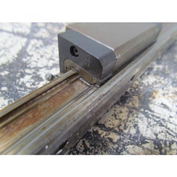 Rexroth Italy Japan 1621-32X-10 Star 35 63&#034; Linear Guide Rail W/1 Bearing Block #10 image