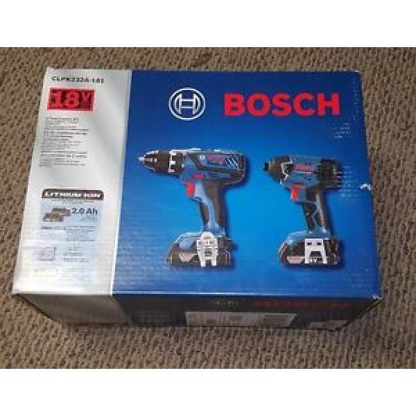 Bosch 18V 2.0 Ah Li-Ion Impact Driver/Drill Driver Combo Kit CLPK232A-181 New #1 image