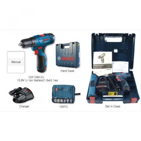 Bosch Full Set GSR 1080-2-LI Professional Cordless Drill / Driver / 10,8-2-LI #2 image