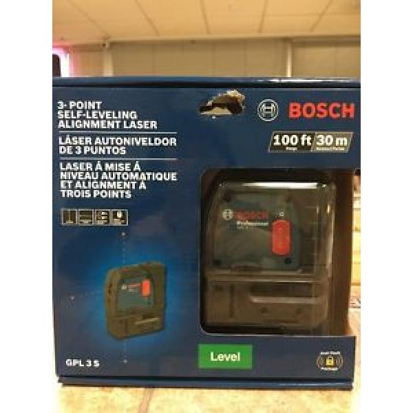 NEW BOSCH GPL 3 S 100FT 3-Point Self-Leveling Alignment Laser GPL3S GPL3 S #1 image