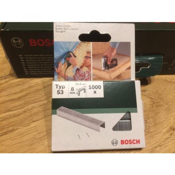 New Bosch PTK 3.6 LI 3.6v Cordless Staple Gun+Bosch1000 extra staples 8mm #5 image