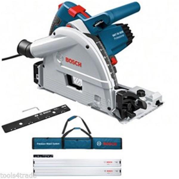 Bosch GKT55GCE Plunge Saw 2xFSN1600 Guide Rail+FSN Connector+Bag+L-BOXX 240V #7 image