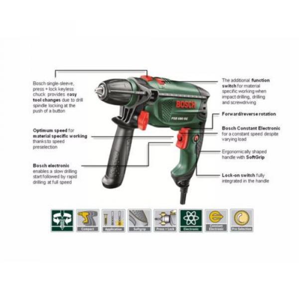 Bosch PSB 680 RE 680 Watt Hammer Drill Lightweight and Compact Brand New #3 image