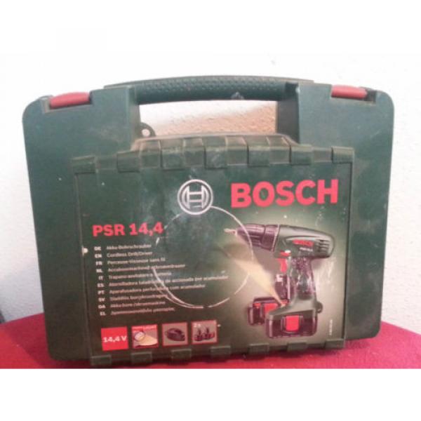 BOSCH PSR 14,4 V Akkuschrauber Akkubohrschrauber + Ersatzakku &amp; Koffer #1 image