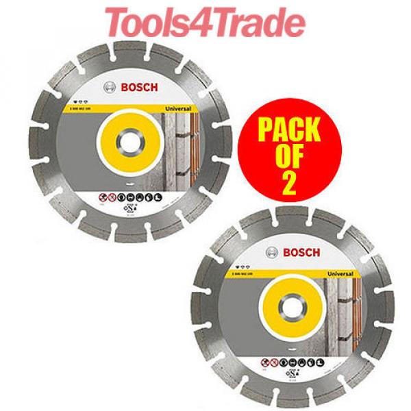 Bosch Diamond Cutting Blade Disc 230mm 9&#034; 2 Blades For Brick Concrete 2608602794 #1 image