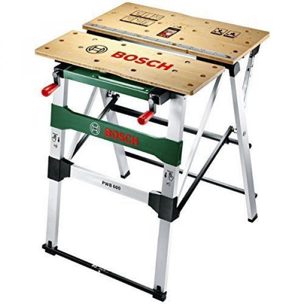 Mesa de trabajo Bricolage Bosch PWB 600 Con Mordazas de Sujección Aguante 200 Kg #2 image