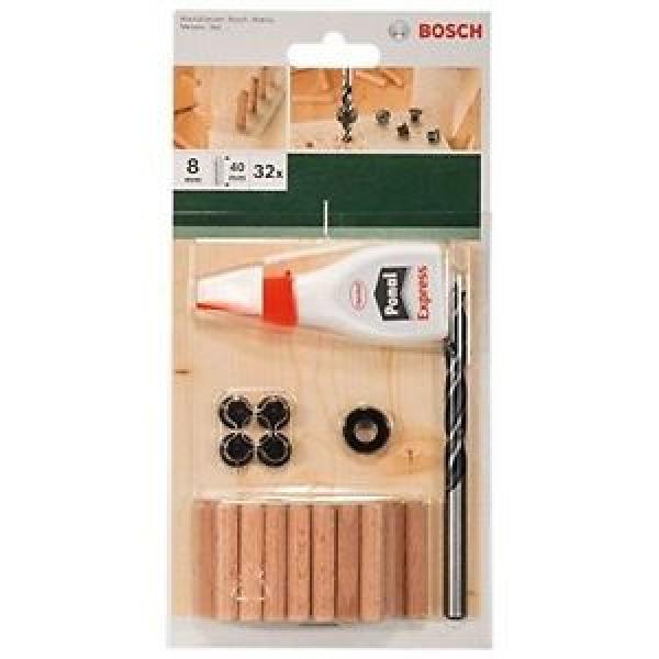 Bosch 32 Accessori, Colla, Punta per Legno, Tasselli 8 x 40 mm #1 image